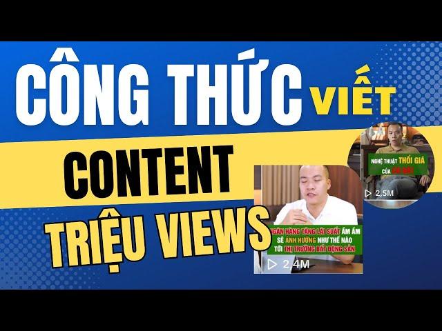 #6.2 CÔNG THỨC VIẾT KỊCH BẢN TRIỆU VIEWS TIKTOK | Hướng Dẫn Xây Kênh Tiktok