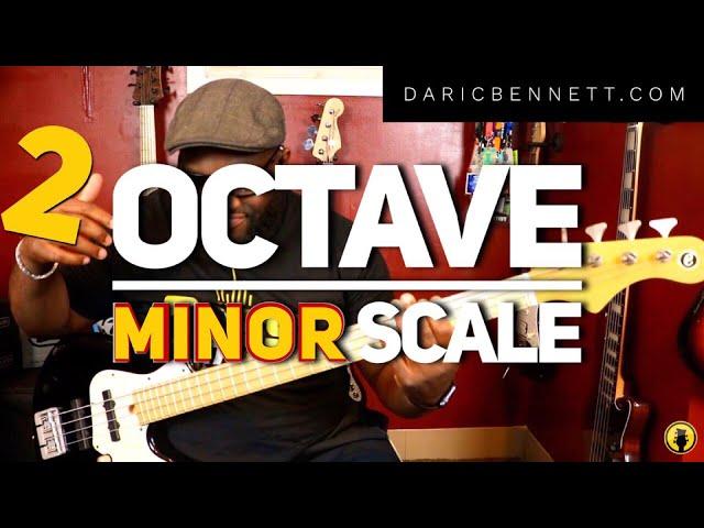 HOW TO PLAY TWO (2) OCTAVE MINOR SCALE | Bass Guitar Tips ~Daric Bennett's Bass Lessons