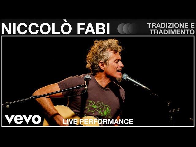 Niccolò Fabi - Tradizione E Tradimento - Live Performance | Vevo