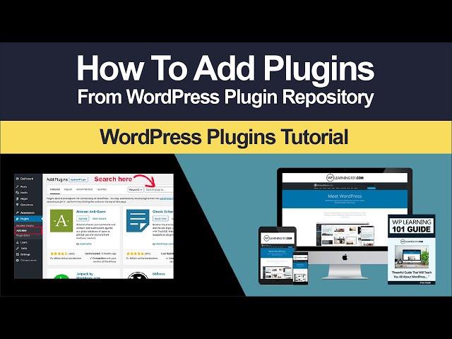 How To Add Plugins From WordPress Plugin Repository Tutorial (Step By Step)