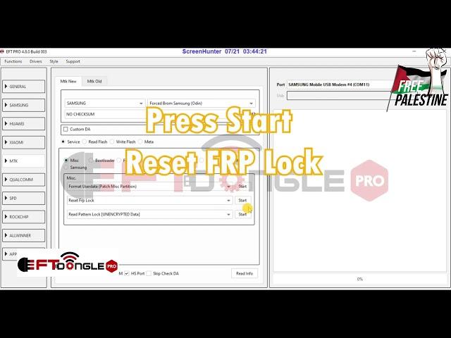 Samsung A12 (A125F) Reset Frp lock Odin Mode Done BY EFT PRO