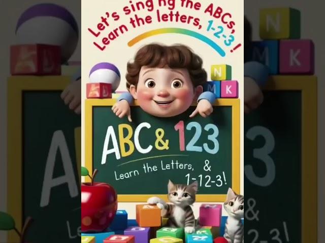 ABC part1 by Little Jerry Nursery Rhymes and Kids Songs |shorts| #butterfly #shorts #happychristmas