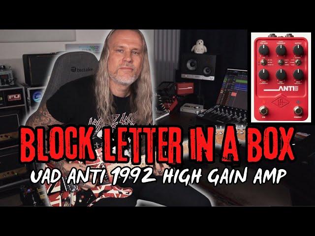 5150 BLOCK LETTER in a Box | UAD ANTI 1992 High Gain Amp