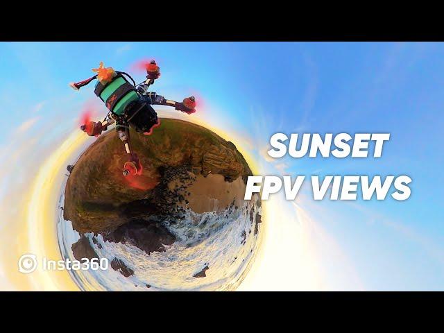 Beautiful Sunset FPV Flight in Portugal — Insta360