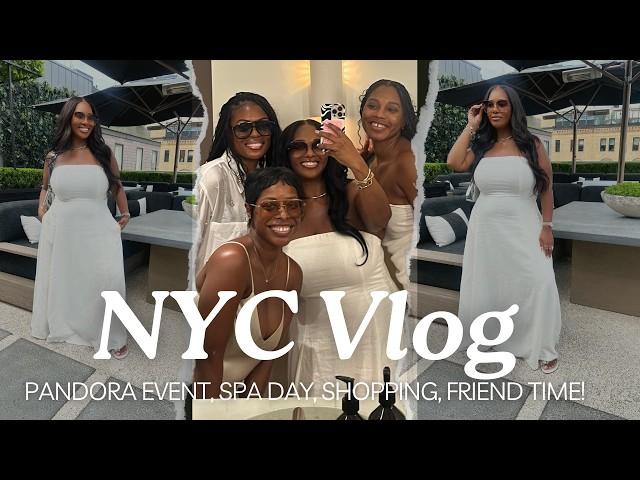 NYC VLOG! SPA DAY, PANDORA GIFTING SUITE, LUXURY SHOPPING, GIRL TIME! | POCKETSANDBOWS 