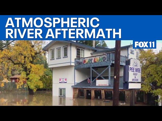 Atmospheric river storm slams Northern California