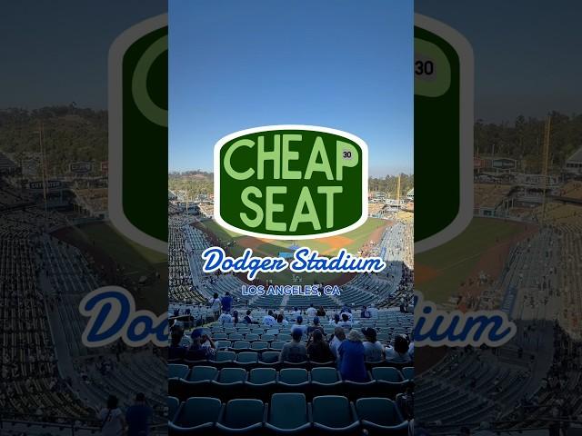 I found the single worst seat at Dodger Stadium, home of the Los Angeles Dodgers #mlb #baseball