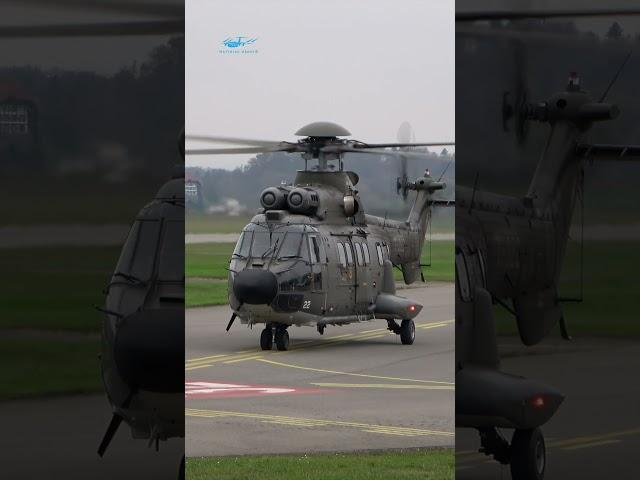  Super Puma: Swiss Air Force Take-Off at Bern! 