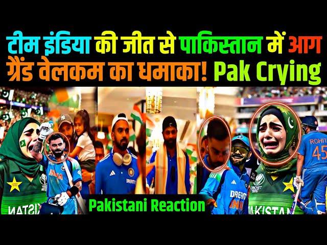 Champions Trophy 2025 Final: Pakistani Public Reaction & Team India Ka Grand Welcome | India