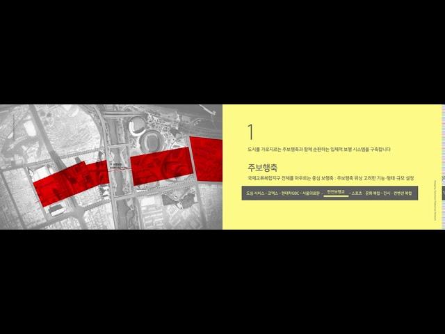 서울국제교류복합지구(SID) 한강탄천보행네트워크