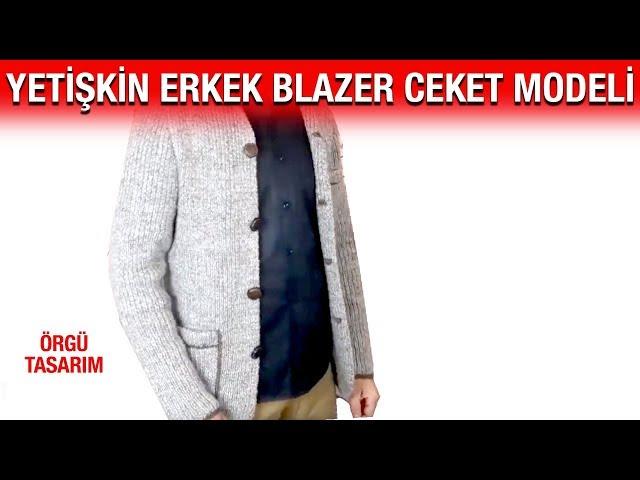 Tarz ve modern bir blazer  çalışması (erkekler için)