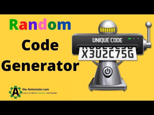 Free Random Code Generator built in AutoHotkey