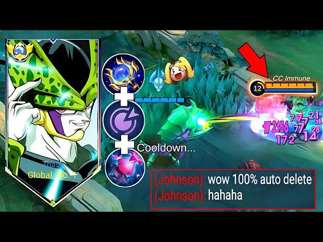 FINALLY  ZHASK NEW ABUSE THIS NEW BUILD!!(WAR CRY) EMBLEM ZHASK 2024!!(must try) MLBB 