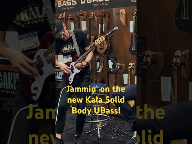 The New Kala Solid Body UBass! NAMM JAM 1 with @SpicyUke @kalabrandmusic #ubass #kala