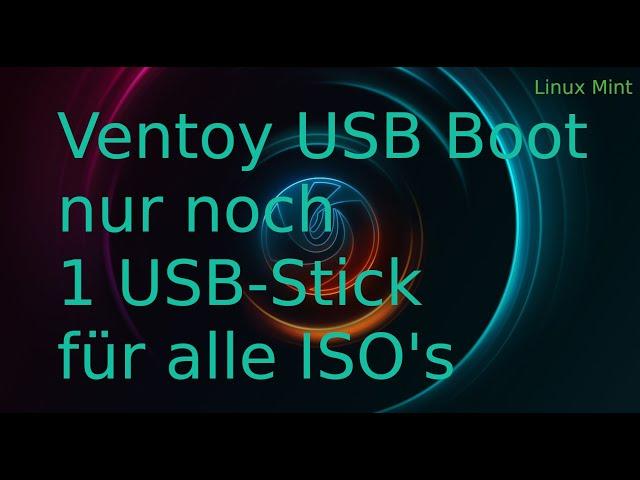 Ventoy USB Boot Linux Windows Installation