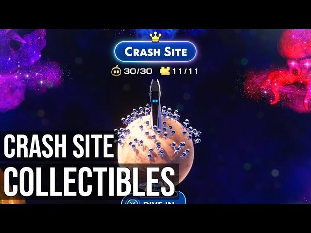 Astro Bot - Crash Site Collectibles - All Bots and Puzzle Pieces