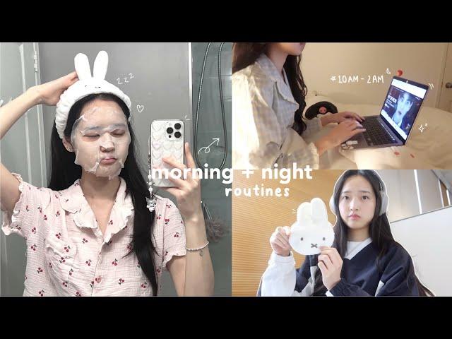 my realistic morning & night routines as a uni student vlog (productive 10am-2am)₊˚⊹