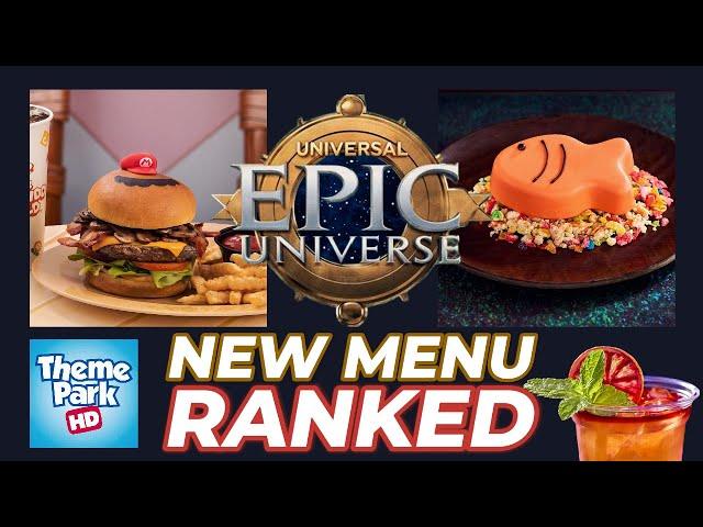 Epic Universe New Menu RANKED | The Best of Food & Drinks | HUGE PREVIEW | #tphd #universalorlando