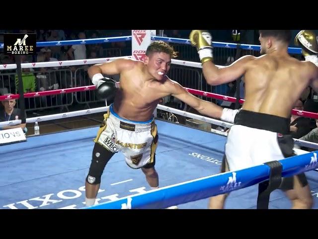 Mohammed Hamza vs Engel Gomez on Maree Boxing show at Oldham leisure Centre 8 June 2024