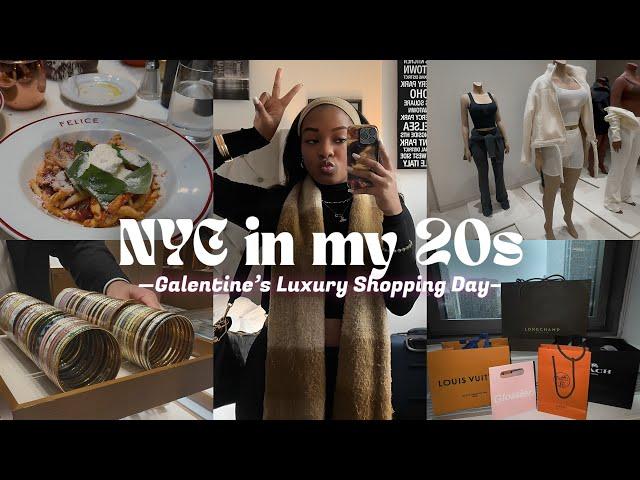 Life in NYC in my 20s | Luxury shopping with my bestie for Galentine's Day