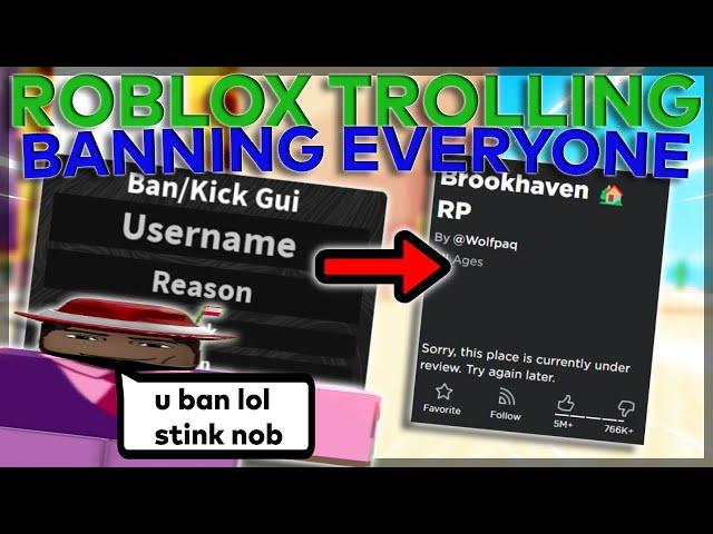 Banning Kids from Their FAVORITE Game on ROBLOX [2024]