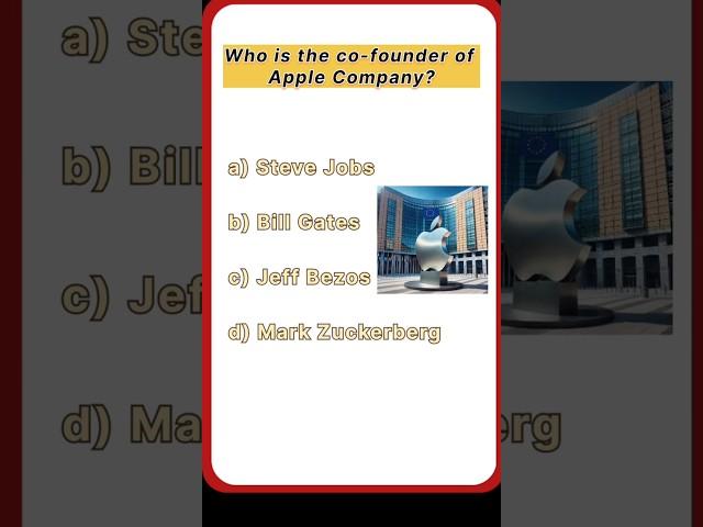 Let's start some quiz about Apple Company   #quiz #gkquizinhindiandenglish #gkinhindi