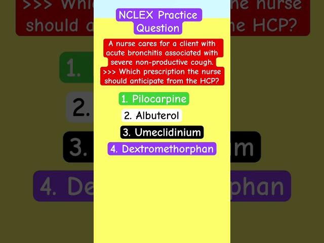 NCLEX Question | NCLEX Practice Question | RN LPN | ADAPT NCLEX #shorts #nclex #nclexreview #rn #lpn