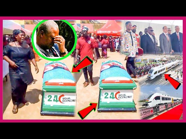 SHOCKER- FAMILY BURIES MEMBER IN JOHN MAHAMA'S 24HR ECONOMY COFFIN AND NANA ADDO SURPRISES GHANAIANS