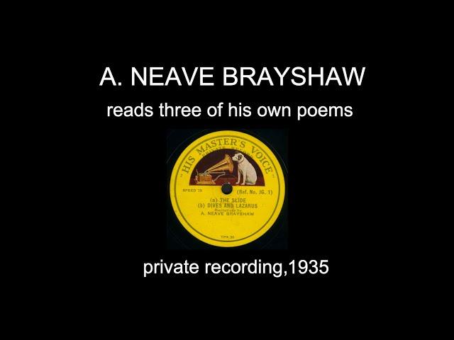 A. Neave Brayshaw: Three Poems (1935)