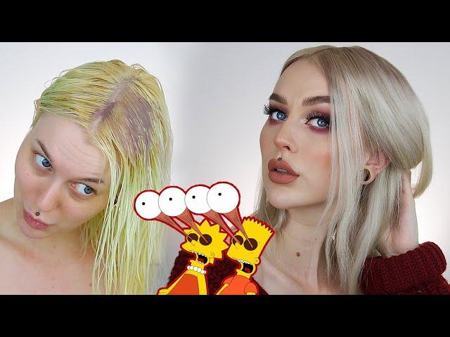 5 MIN Fix To Remove Yellow Bleached Hair INSANE RESULTS  | Evelina Forsell