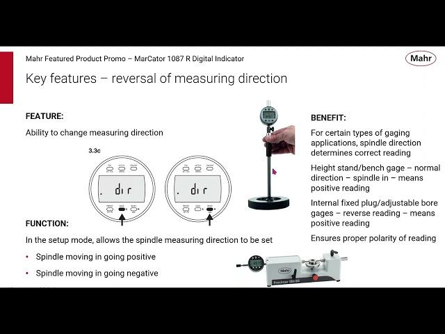 Mahr's "The power of a bench amplifier in a digital indicator webinar"