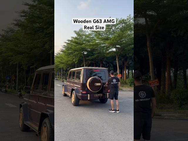 Homemade Wooden Mercedes G63 AMG Real Size #ndwoodart #g63 #mercedes