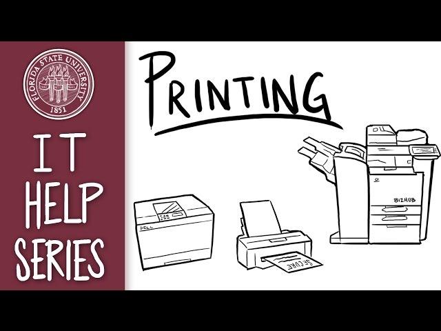 FSU College of Medicine IT Help Series: Printing