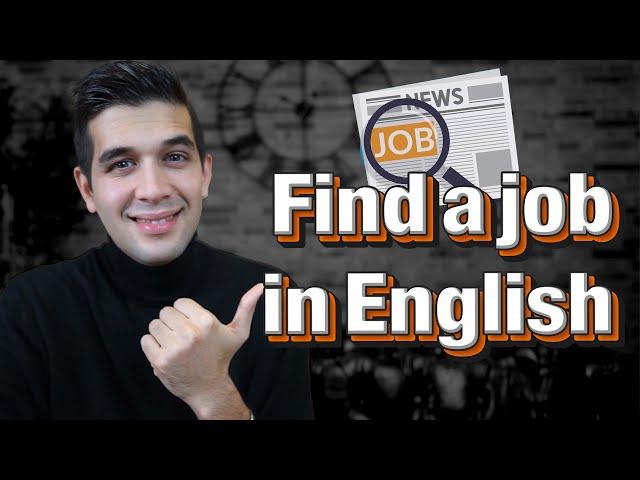 Finding a Job in English: Key Words You Need