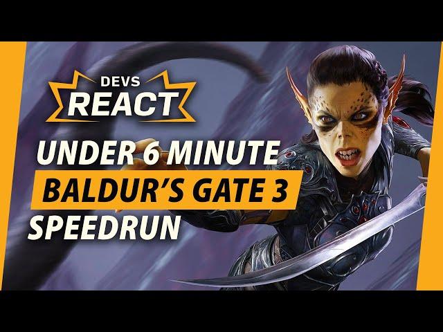 Baldur's Gate 3 Developers React to Under 6 Minute Speedrun