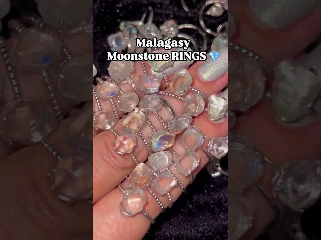 Moonstone Rings  #jewelry #viralvideo #shorts