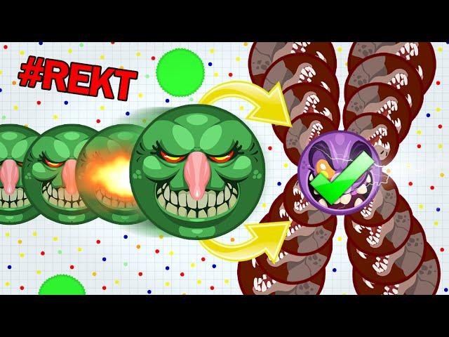 Agar.io - MEGA AUTOSPLIT POPSPLIT // INSANE AGARIO TRICKSPLIT & DOUBLE SPLIT // PRO TEAM GAMEPLAY