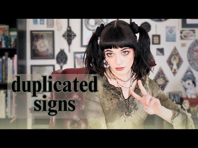 DUPLICATED SIGNS (DOUBLES) in an interception: learn astrology course 201 ep.24