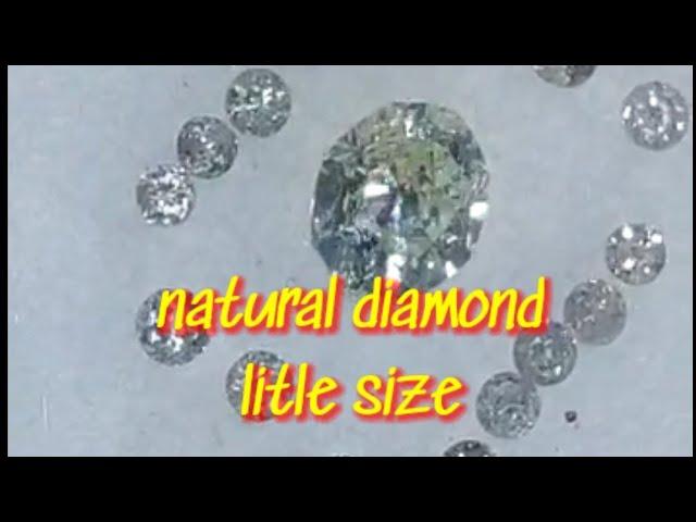 Natural diamonds little size ||  berlian asli ukuran kecil