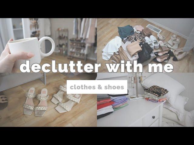 ️    Long, Chatty DECLUTTER With Me \\ Clothing & Shoes ~~ Drink Coffee With Me (2023)