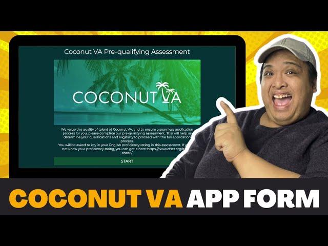 How to apply in COCONUT VA? | Application Form Walkthrough | Taglish