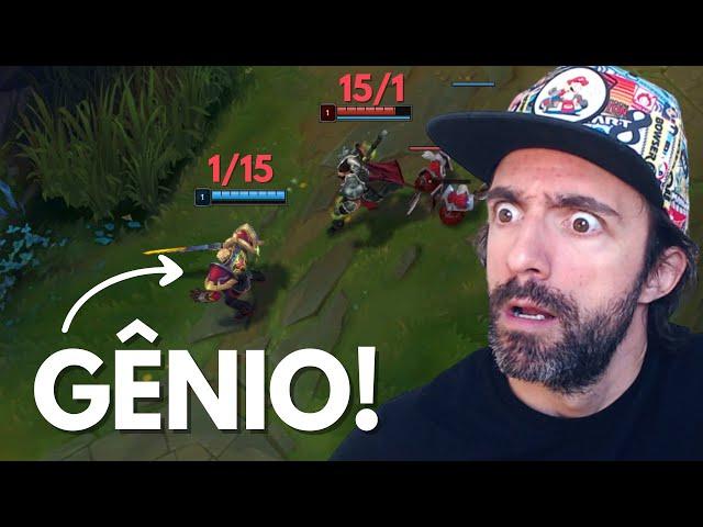 GÊNIO DO LEAGUE OF LEGENDS DESCOBRE COMO VENCER FEEDANDO, SÉRIO