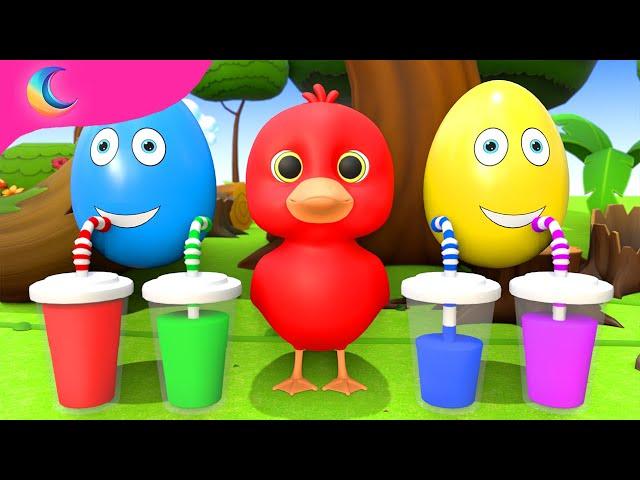 Learn colors with Surprise Eggs Kids Song and Five Little Ducks | BluLoo Nursery Rhymes & Kids Songs