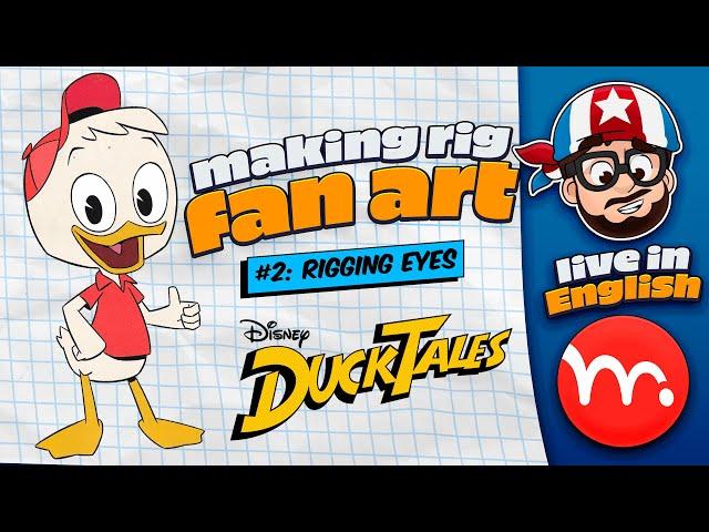 English Live! - Ducktales: Fan Art Rig #2 | Luca França #ducktales  #mohopro #animation2D