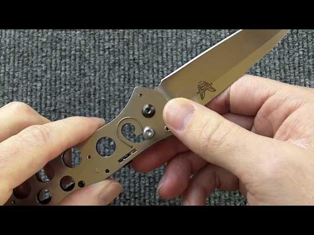 Benchmade Barrage Axis Assist Mechanism -- Part 1 -- Setting the Coil Spring