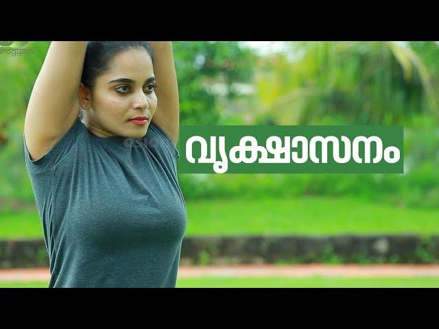 Yoga For beginners Vrikshasana by Yogarogyam | വൃക്ഷാസനം | Malayalam