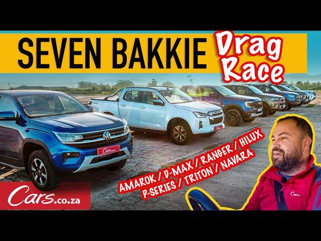 Seven Bakkie Drag Race! New Ranger vs New Amarok vs Hilux vs D-Max vs Navara vs Triton vs P-Series