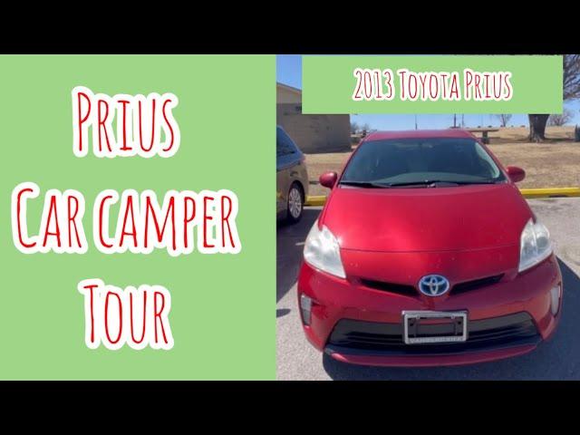 Toyota Prius Car Camper Tour // Minimalist Car Set Up || Living in a Prius