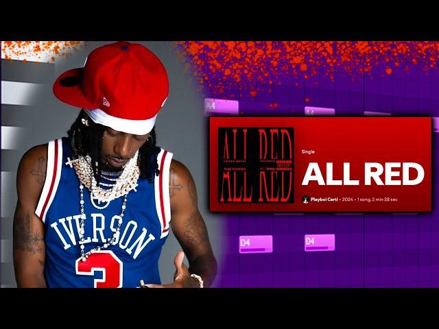 HOW TO MAKE BEATS FOR PLAYBOI CARTI (ALL RED) I FL STUDIO TUTORIAL