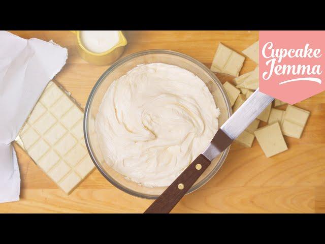 How to Make White Chocolate Ganache | Cupcake Jemma